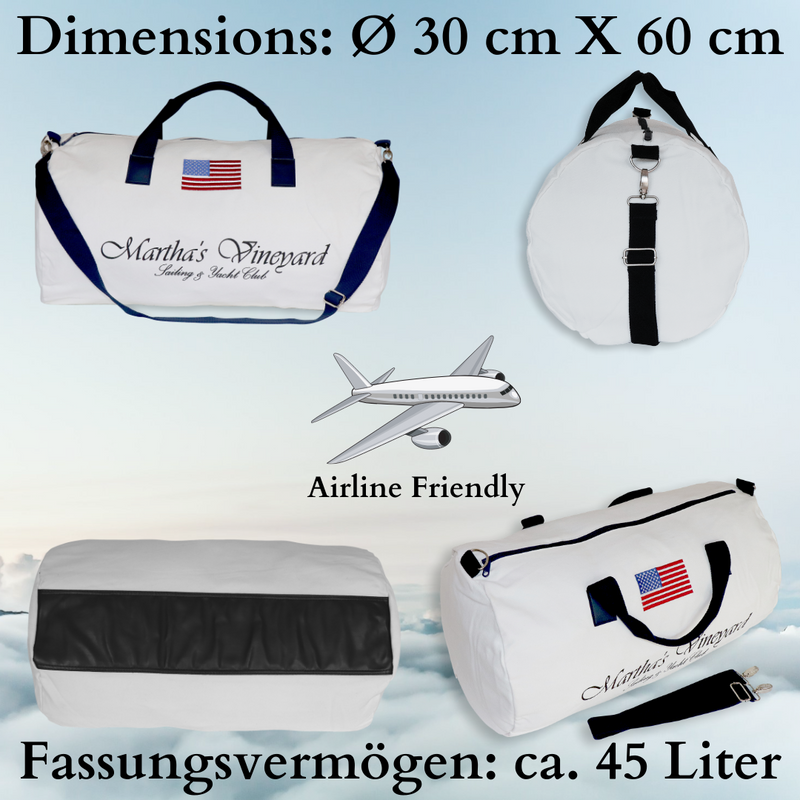 Sport & Reisetasche aus Canvas im sailing Design