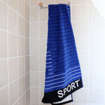 Handtuch Sport 100% Baumwolle 90x170 cm in blau