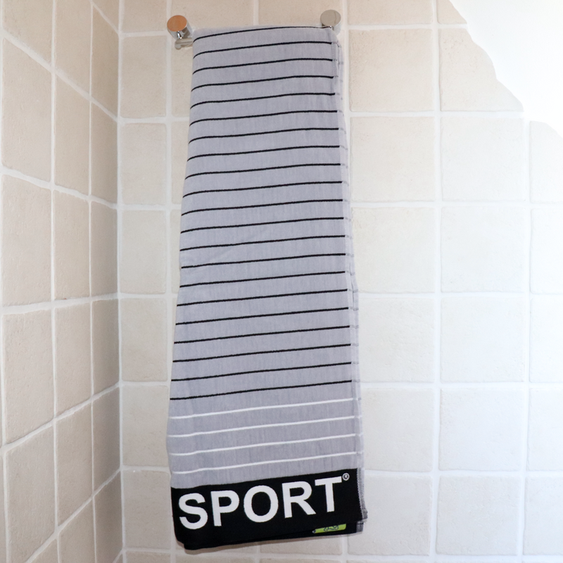 Handtuch Sport 100% Baumwolle 90x170 cm in grau